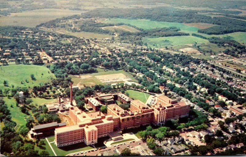 Minnesota Rochester Aerial VIew St Mary's Hospital 1957