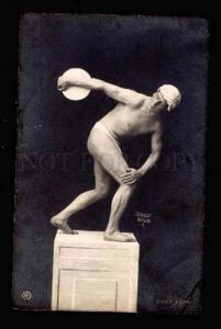 3017829 NUDE Man WRESTLER on Pedestal Vintage PHOTO PC