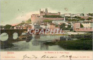 Postcard Old St Nazaire Beziers and the Old Bridge Boat