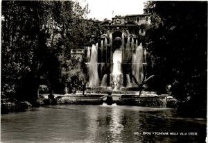 Tivoli Fountain, Villa d'Este, E. Richter, Rome, 16th Postcard