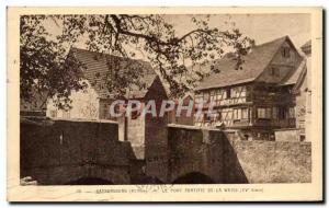 Old Postcard Kaysersberg Strengthens Pont De Weiss