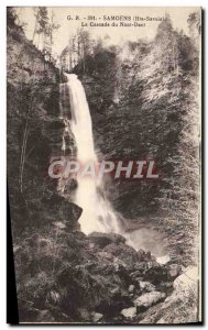 Old Postcard Samoens La Cascade From Nant Dant