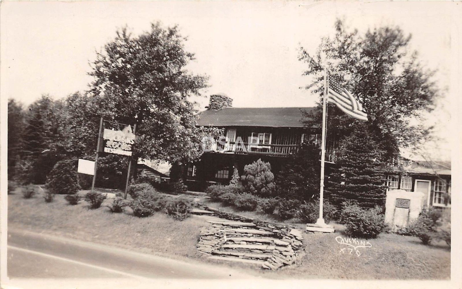 C52 Wyalusing Pennsylvania Pa Photo Rppc Postcard C1940s Log