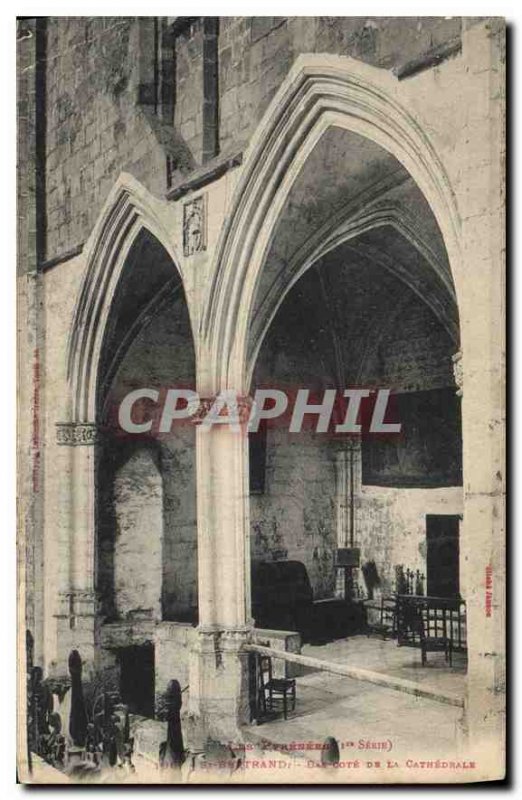 Old Postcard The Pyrenees Bas St Bertrand Cote de la Cathedrale