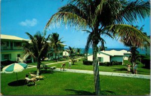 Sea Aire Motel, South Ocean Blvd Delray Beach FL c1950s Vintage Postcard Q64