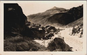 Egypt Thebes Valley of Tombs of the Kings Vintage RPPC C084