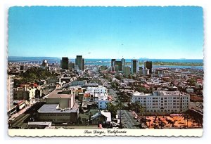 San Diego California Continental Aerial View Postcard