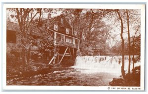 c1920 Old Mill Picturesque Waterfall Overnight Norwalk Connecticut CT Postcard