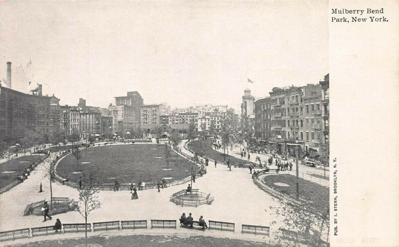 Mulberry Bend Park, Manhattan, New York City, Early Postcard, Unused 