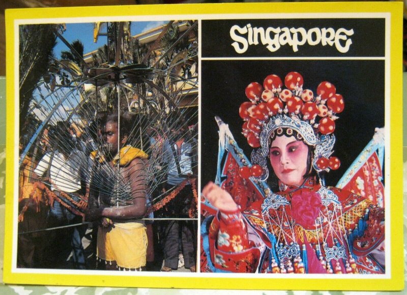 Singapore Kavadi Carrier Thaipusam Chinese Opera Wayang - posted 1990