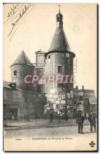 Old Postcard Prison Issoudun The prison door