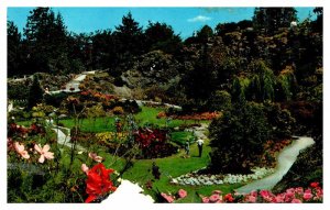 Postcard GARDEN SCENE Vancouver British Columbia BC AT9937