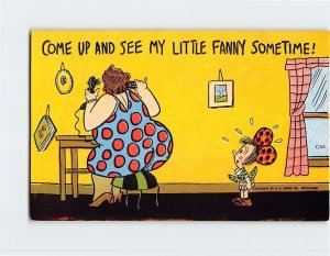 M-199650 Mother & Daughter Art Print Come Up and See my Little Fanny Sometime