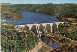 BF14237 barrage de grandval sur la truyere  france  front/back image