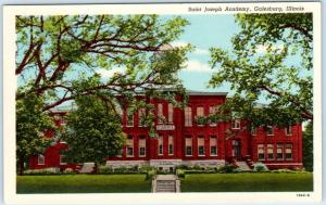 GALESBURG, Illinois  IL    SAINT JOSEPH ACADEMY High School c1920s-30s  Postcard