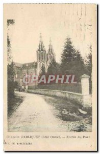 Old Postcard West Coast Arliquet of Chapel Entrance Park