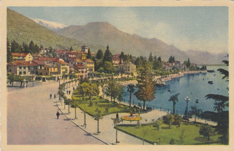 Switzerland Locarno Muralto Lungo Lago Giuseppe Molta Village Scene sk3719