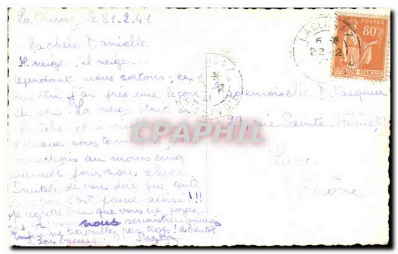 Old Postcard La Clusaz