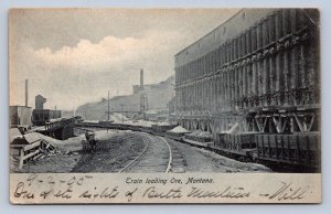 DS2/ Butte Montana Postcard c1910 Railroad Train Loading Ore Tracks  153