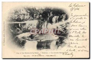 Old Postcard Caves of the Balme Interior Large basins