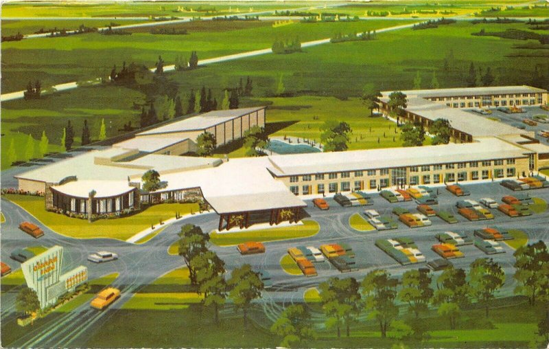 Des Plaines Illinois 1960s Postcard O'Hare Inn Motel Chicago Airport