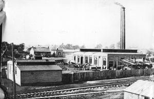 F32/ Newark Ohio RPPC Postcard c1970s REPRINT Gas Plant B&O Railroad 16