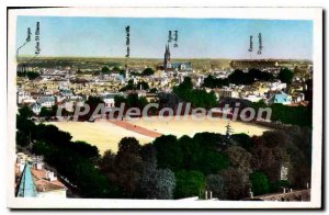 Old Postcard Niort General view and Place de la Breche