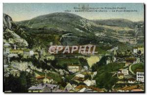 Postcard From Old Scenic Sites Franche Comté Saint Claude The Suspension Bridge