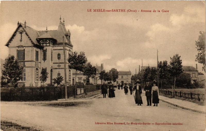 CPA   Le Mesle-sur-Sarthe (Orne) - Avenue de la Gare (356595)