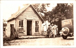 Real Photo Postcard U.S. Post Office in Notch, Missouri Uncle Ike Post Master