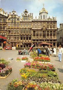 BF908 grand place et marche aux fleurs Brussels  Belgium