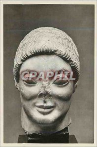 Postcard Modern Ny Carlsberg Glyptotek Kobenhavn Mandshoved af Gravstatue fra...