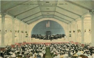 C-1910 Interior of Auditorium Willow Grove Pennsylvania Postcard 20-2134