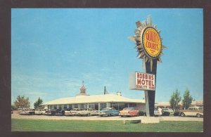 VANDALIA ILLINOIS ROBBINS MOTEL RESTAURANT OLD CARS ADVERTISING POSTCARD