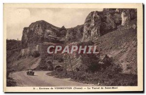 Old Postcard Around Vermenton Yonne The Tunnel Saint More