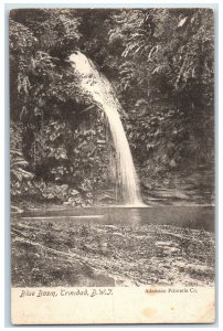 c1910 Water Falls Blue Basin Trinidad and Tobago B.W.I. Antique Postcard