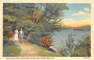 Lovers Lane, West Shore of the Lake Eagles Mere, Pennsylvania PA