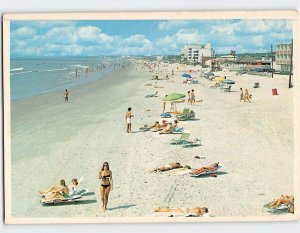 Postcard The Beautiful Strand of Myrtle Beach South Carolina USA