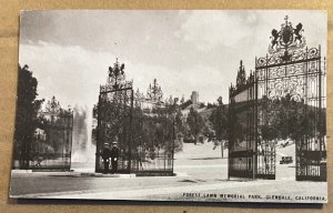 VINT. UNUSED PC BY CONOCO - ENTRANCE TO FOREST LAWN MEMORIAL PARK, GLENDALE CAL.