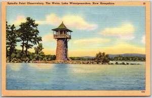 Spindle Point Observatory Weirs Lake Winnipesaukee Newhampshire NH Postcard