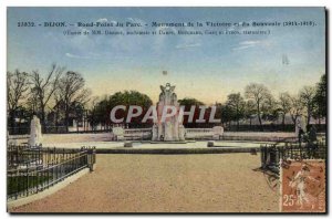 Old Postcard Dijon Rond Point Du Parc Monument Of Victory and remembrance