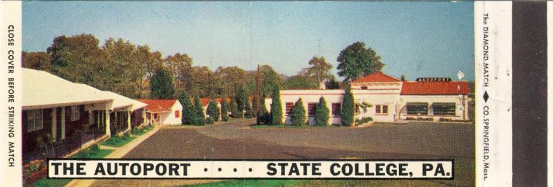 State College, Penn/PA Matchcover, The Autoport Motel/Rest.