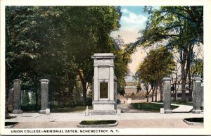 New York Schenectady Union College Memorial Gates