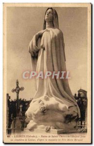 Old Postcard Lisieux Statue of St. Therese of the Jesus & # 39enfant the ceme...