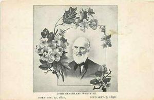 John Greenleaf Whittier, Poet, Undivided Back