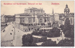 STOCKHOLM, Sweden, 1900-1910's; Operakallaren Med Operaterrassen, Restaurant ...