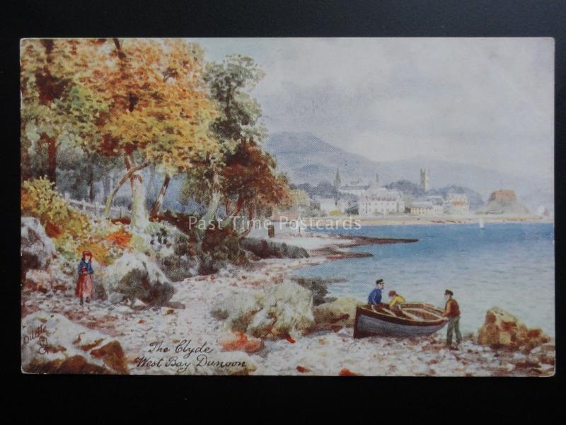 Scotland: The Clyde, West Bay Dunoon - Art by H.B.Wimbush - Pub Raphael Tuck