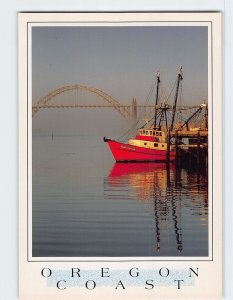 Postcard Oregon Coast, Yaquina Bay, Newport, Oregon