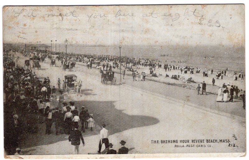 Revere Beach, Mass, The Bathing Hour