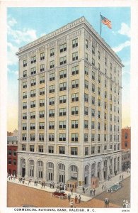 J51/ Raleigh North Carolina Postcard c1910 Commercial National Bank 86